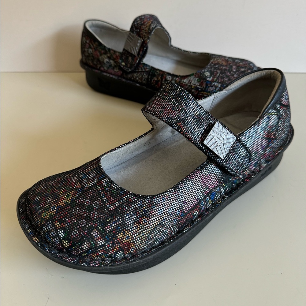 Alegria Paloma Squarely Mary Jane Comfort Shoes Women’s Sz 38/8-8.5‎ Multicolor